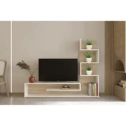 Модульна стінка для вітальні Гербор Снейк Німфея альба/Дуб сонома (GRB-1928)