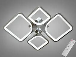 Світлодіодна люстра смарт світильник 80W, хром