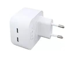 Зарядний пристрій адаптер живлення 35 W Dual USB-C Port Compact Power Adapter (MNWM3) - мініатюра 2