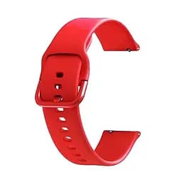 Ремінець силіконовий Tamister для годинника 20 мм Active червоний