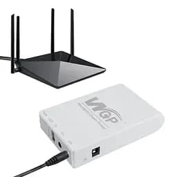 Джерело безперебійного живлення Mini UPS WGP UPS103C 16000mAh 5V/12V/12V, Li-ion 4*4Ah, для роутера та оптичного терміналу (42-00248) - мініатюра 4