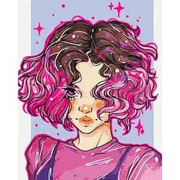 Картина за номерами "Яскраві локони" @nila_art_art BS53521 Brushme 40х50 см