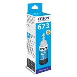 Чорнило Epson 673, Cyan, для L800/805/810/850/1800, 70 мл (C13T67324A)
