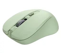 Миша бездротова Trust Mydo Silent, Green, USB 2.4GHz, оптична, 1000/1400/1800 dpi, 4 кнопки, зниження звуку клацання миші мінімум на 90%, гніздо для зберігання приймача USB, 1xAA (25042)