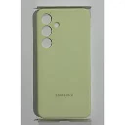 Оригінальний силіконовий чохол Samsung Silicone Case для Samsung Galaxy S24 Plus (S926) Light Green EF-PS926TGEGWW - мініатюра 2