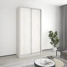 Шкаф-купе двухдверный MebelStar Стандарт AL 2ДСП 120x60x240 см Аляска серый (MBS-3647)