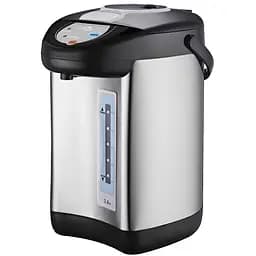 Термопот Monte MT-1860 серебристо-черный 900W 3.8 л емкость из нержавеющей стали шкала уровня воды три способа подачи воды 