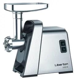 М'ясорубка Liberton LMG-20TG02S, Silver/Black, 2000W, продуктивність 1.4кг/хв, диски для помелу 3/5/7мм