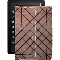 Чохол StatusCASE з екошкіри для планшету Pixus Vision 10.1 Коричневий ромб