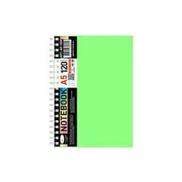 Блокнот Апельсин А5 АП-1509Light-Green 120 аркушів, пружина збоку