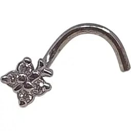 Серебряная серьга-пирсинг в нос Vegas. 25005Р