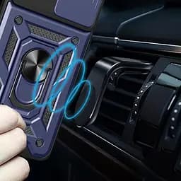 Чохол Ummi Camshield Serge Ring для Xiaomi 11T / 11T Pro Синій / Navy - мініатюра 4