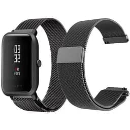 Ремінець BeWatch міланська петля для Xiaomi Amazfit BIP Чорний (1010201)