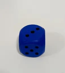 Кубик фомовий для настільних ігор "Кості гральні 6см" ZY123 середній (6903317446520) Синій