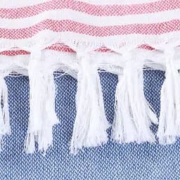 Рушник пештемаль Lovely Svi бавовняний, пляжний, хамам, spa - XХL 100x180 см Blue/Red Stripes (1032025) - мініатюра 5