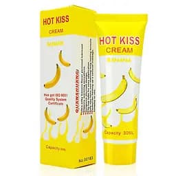 Гель-лубрикант зволожуючий Hot Kiss на водній основі зі смаком банану 30 мл