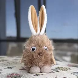 Великодній зайчик "Теплий дотик" коричневий великий MIS LT