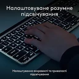 Комплект (Клавіатура та Миша) Logitech MX Keys S Combo for Mac (920-012845) Space Grey - мініатюра 9