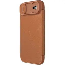 Шкіряний чохол-книжка Nillkin Qin Pro Camshield для Apple iPhone 17 Air 6.5" Brown