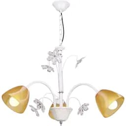 Люстра підвісна Brille флористика E14 40W WH (LK-332S/3)