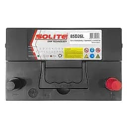 Акумулятор Solite 6СТ-70Ah 85D26L ASIA Ев (-/+) 620CCA 260 x 173 x 225 мм - мініатюра 4