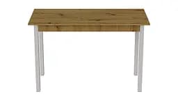 Стіл кухонний Ferrum-decor Маріо 75x120x80 Білий ДСП Дуб Артізан 16мм (FRD-105735) - мініатюра 4