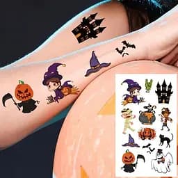 Набір дитячих тимчасових тату "Хелловін" kids-tatto-halloween-set-30 - мініатюра 7