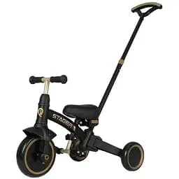 Велосипед біговел з ручкою Qplay Stager 3 в 1 Black (T80STAGERBlack)