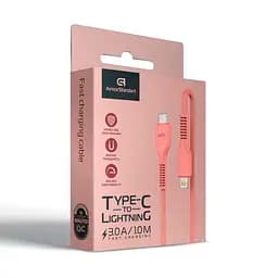 Кабель ArmorStandart AR88 Type-C to Lightning 3A 1m Peach (ARM65289) - мініатюра 5