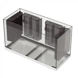Акваріум Ferplast DUBAI 100 WHITE - 190 L 101 x 41 x h 53 cm - мініатюра 8