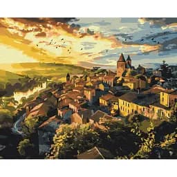 Картина по номерам Brushme Птицы над шпилями 48x60 см