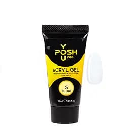 Акригель для наращивания ногтей YouPOSH Acrygel Gel 15 мл №5 Прозрачный