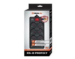 Фільтр живлення REAL-EL RS-8 Protect 1.8 м Black (EL122300021) - мініатюра 2