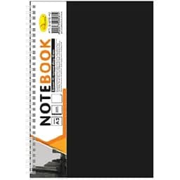 Блокнот Апельсин А5 Б-БП5-60 60 листов пружина сбоку черный        