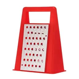 Терка конус для овощей и фруктов 2-сторонняя из нержавеющей стали в пластиковом корпусе (высота 19 см), Kitchette 84008