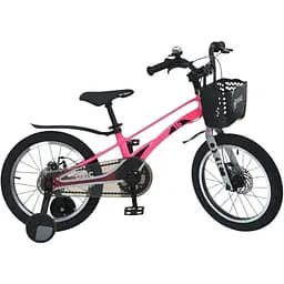 Велосипед Profi MB 16OXIC Neon Pink пластикові захисні крила алюмінієве кермо з винесенням рожевий