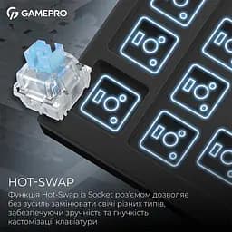 Клавіатура бездротова GamePro Asgard Valhalla Pro Black (MK160B-D-Pro) - мініатюра 9