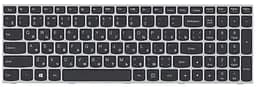 Клавіатура для ноутбука Lenovo IdeaPad (G50-70, G50-30), Black, (Gray Frame)