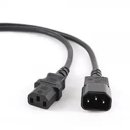 Кабель силовой Cablexpert (С13-С14), VDE, черный, 3м (PC-189-VDE-3M)