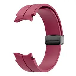 Браслет Cls-black для Samsung Galaxy Watch 5 - темно-червоний ширина кріплення 20мм силікон Watchbands (W33-9WB12227561) - мініатюра 4