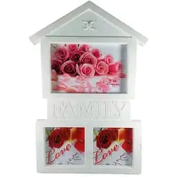 Мультирамка для 3 фото біла 30 х 19.5 х 2 см