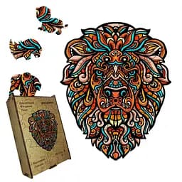 Пазл деревянный Сказочный Левчик, А3, Деревянная коробка 200 элементов