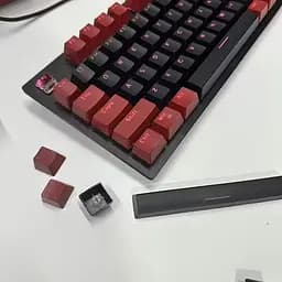 Набір кейкапів ABS, Cherry Profile, Black Red, Червоно-чорний - мініатюра 3