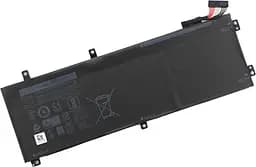 Акумулятор для ноутбука Dell XPS 15-9560 (short) H5H20, 56Wh (4649 mAh), 3cell, 11.4V, Li-ion, чорний