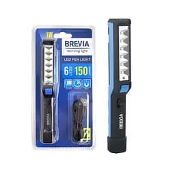 Ліхтар інспекційний Brevia LED Pen Light 6SMD+1W LED 150lm 900mAh microUSB(11210)