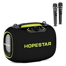 Бездротова Bluetooth колонка HOPESTAR PARTYBOX, 120 ВТ із двома мікрофонами