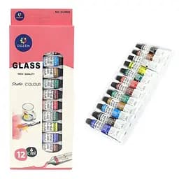 Набір фарб для розпису по склу "Dozen" Bambi DSCN0694, 12 кольорів