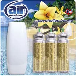 Освежитель воздуха с аппликатором Air Menline Seychelles Vanilla 45 мл (3 шт. х 15 мл)