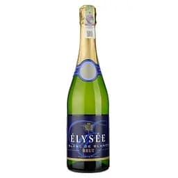 Вино ігристе Elysee Blanc De Blancs Brut, біле, брют, 0,75 л