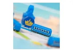 Аксесуар Days of Wonder Промонабір для гри Квиток на потяг 6 блакитний Ticket to Ride 20th Anniversary Deluxe Train Set (DOWTTRTS6) - мініатюра 2